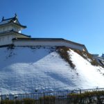 雪化粧の宇都宮城